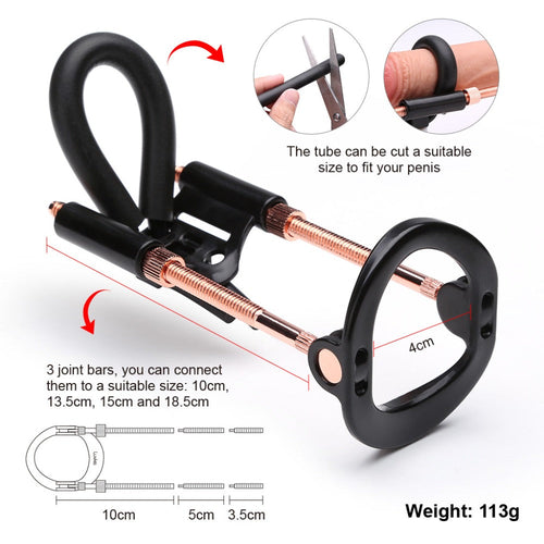 Male Enhancement Kit Eudg Enlargement Penis Extender Medical Free Penis pump Enlarger Stretcher Tension Sex Toys for Masturbator
