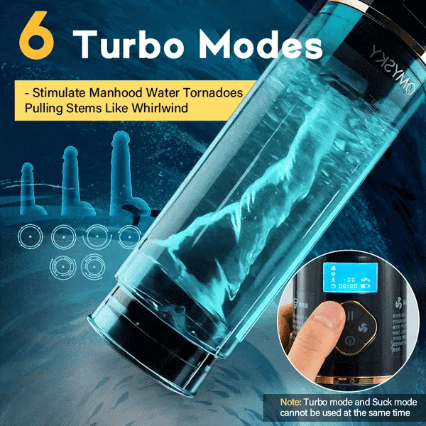 Superbuyg™QMYSKY 6 Hydrotherapy with Display Male Enhancement Water Penis Pump,Star-starring identical mold production [free of tax]【❤️Discreet Shipping】